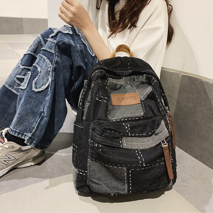 Vintage Denim Backpack