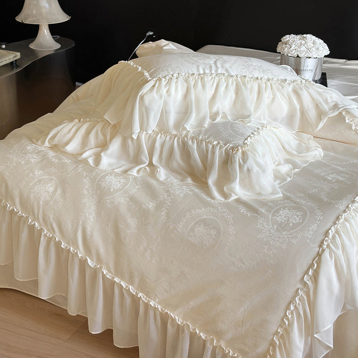 Luxury French Style Ruffle Cotton Bedding Set
