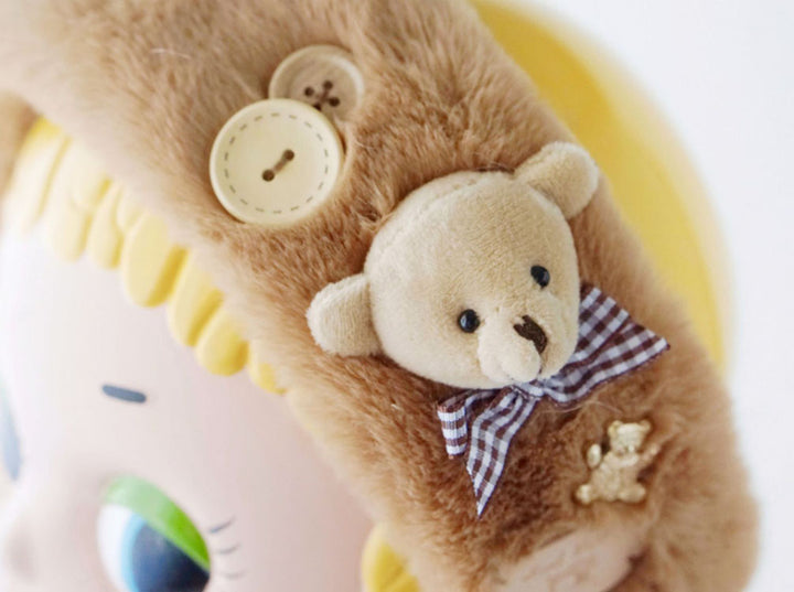 Plush Faux Fur Bear Headband
