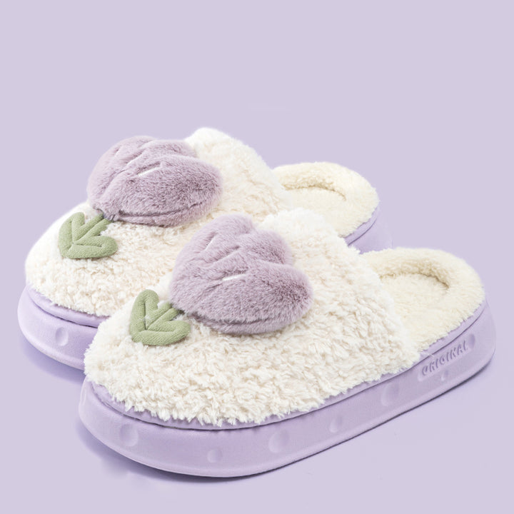 Tulip Plush Slippers