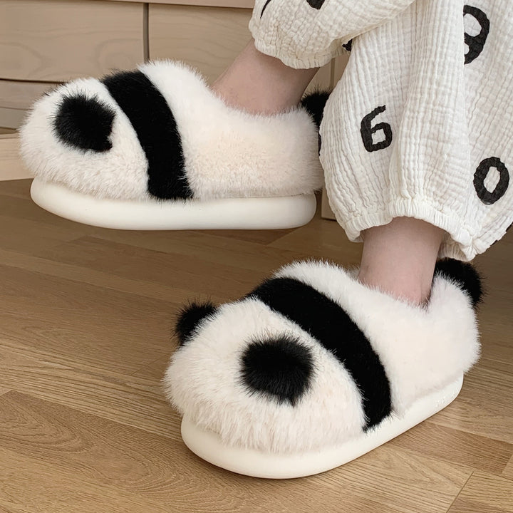 Lovely Panda Plush Slippers