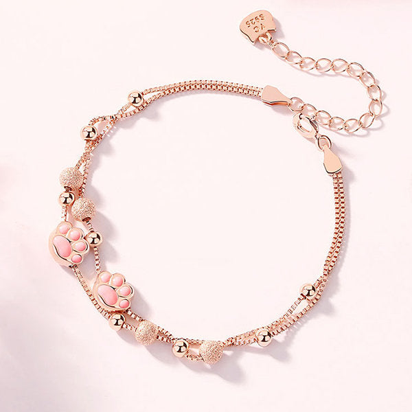 Pretty Cat Claw Silver Bracelet