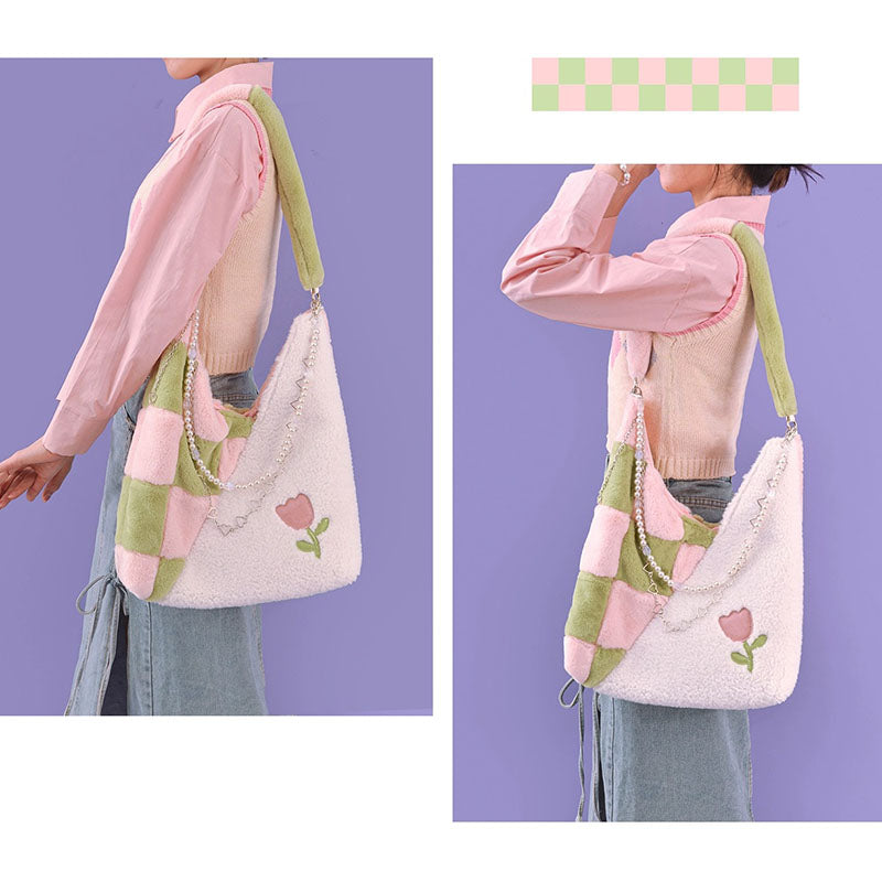 Pastel Tulip Tote Bag