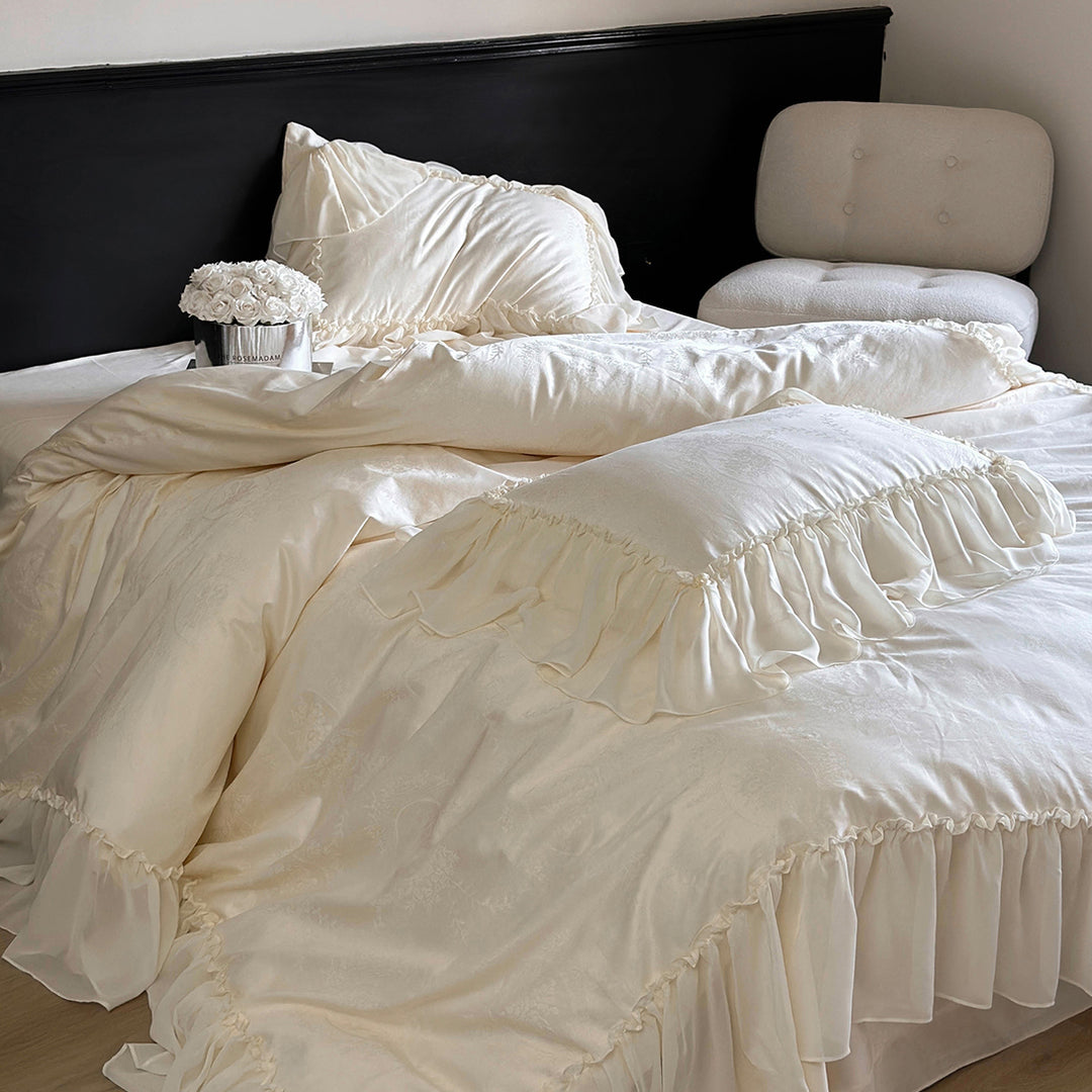 Luxury French Style Ruffle Cotton Bedding Set