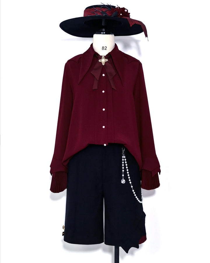 Prince red long-sleeve shirt