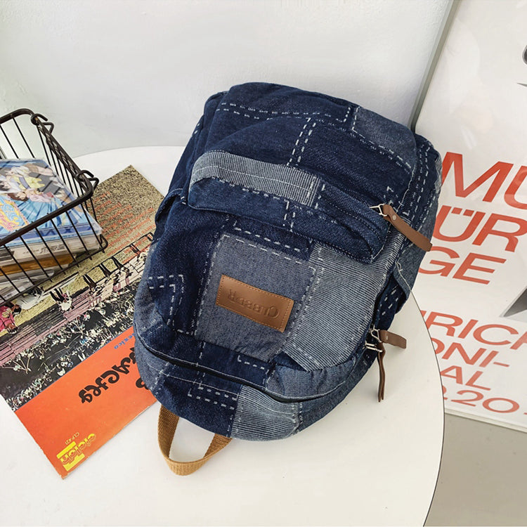 Vintage Denim Backpack