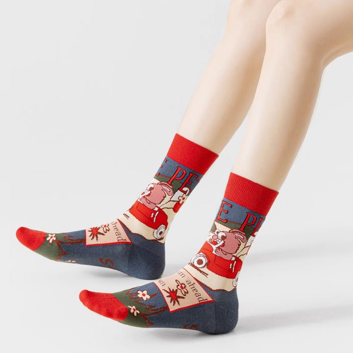 Artsy Jacquard Socks