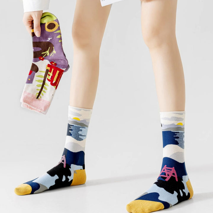 Artsy Jacquard Socks