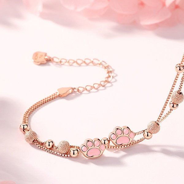 Pretty Cat Claw Silver Bracelet