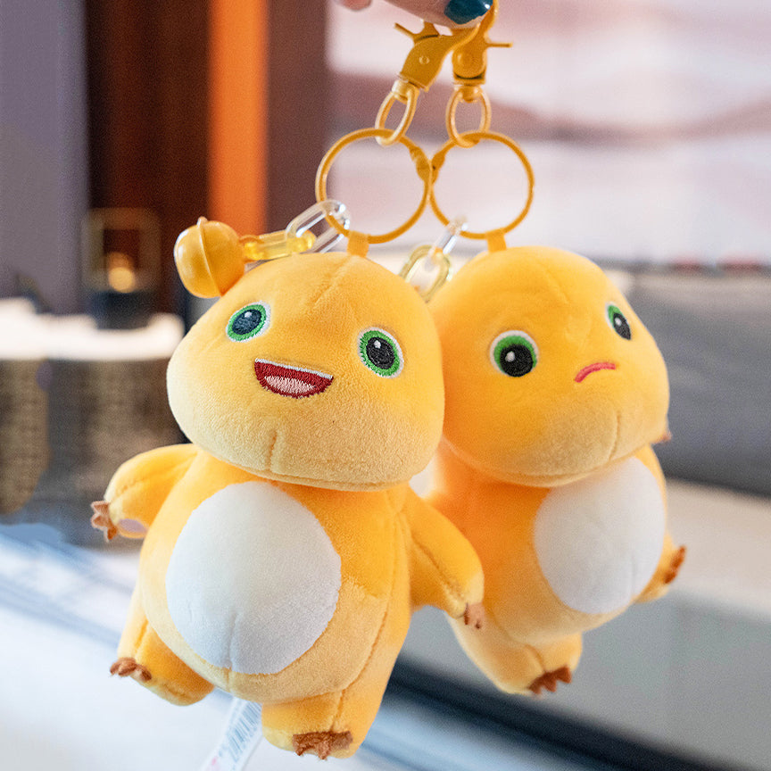 Yellow Baby Dinosaur Hanging Keychain