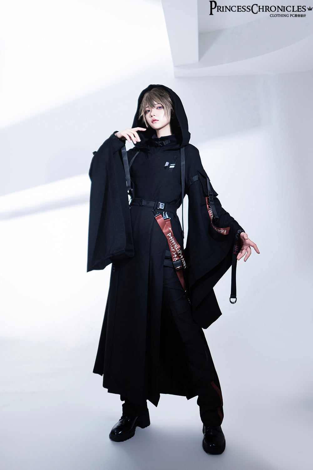 Techwear Post-Apocalyptic Black Lolita Jumper Skirt