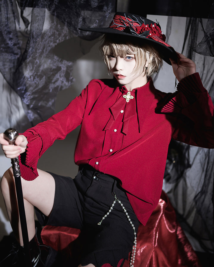 Prince red long-sleeve shirt