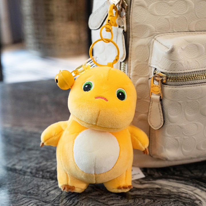 Yellow Baby Dinosaur Hanging Keychain