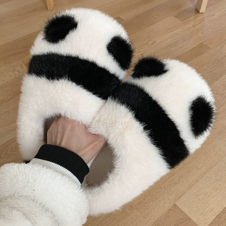 Lovely Panda Plush Slippers