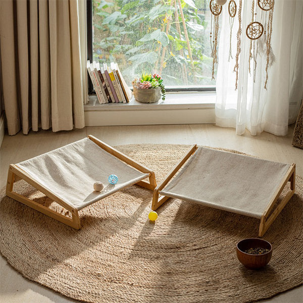 Portable Teakwood Cat Chair