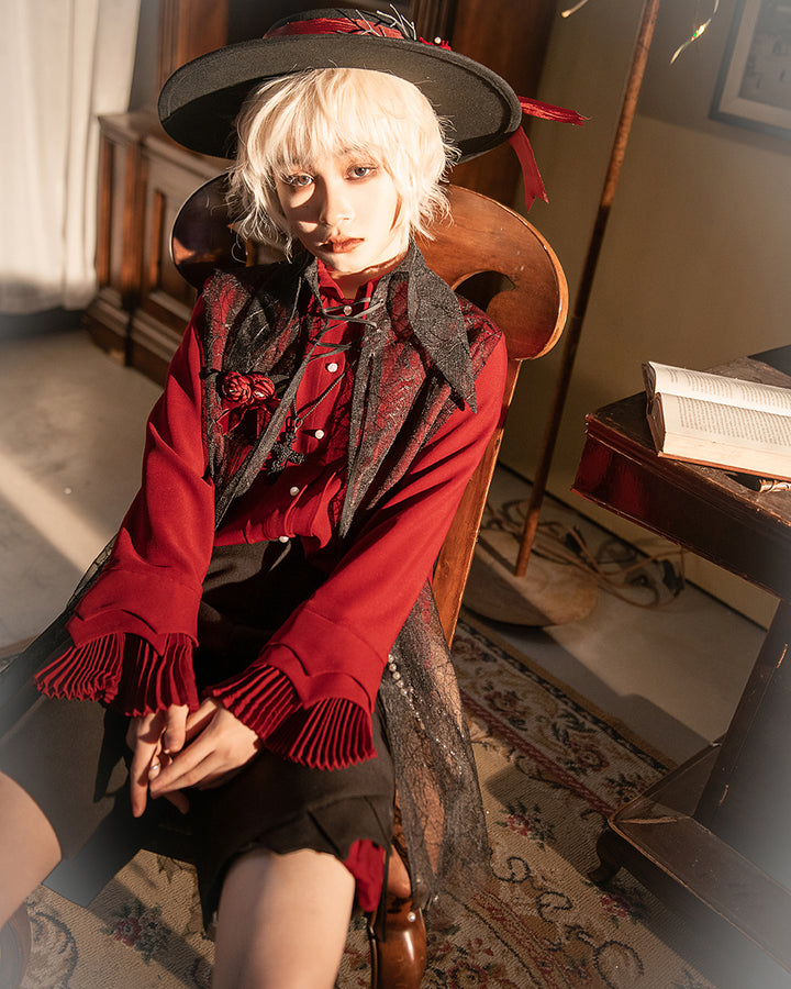 Prince red long-sleeve shirt