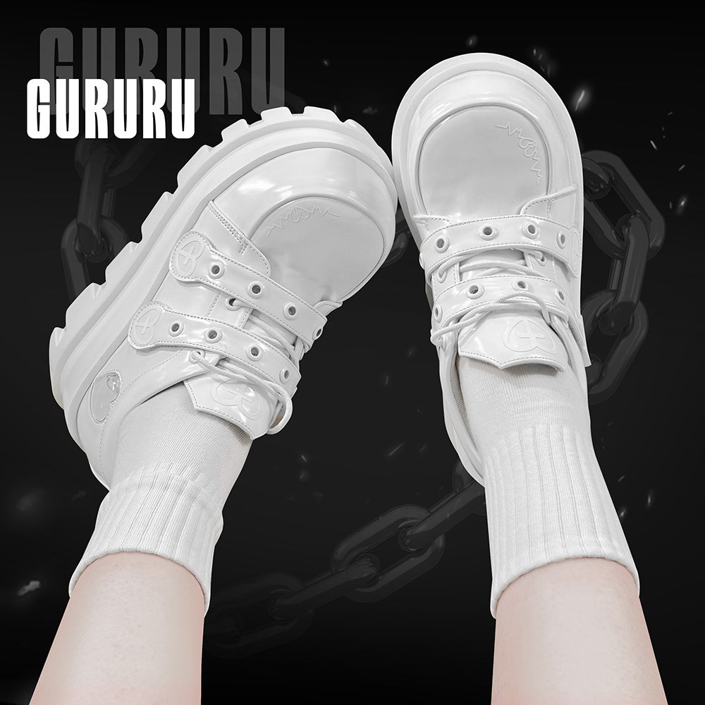 Punk Heart Cross Platform Shoes