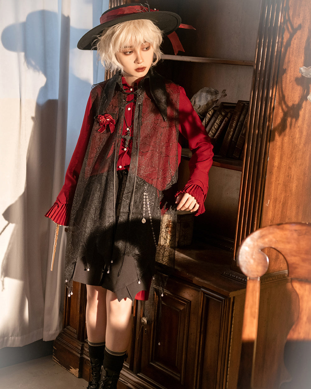 Prince red long-sleeve shirt