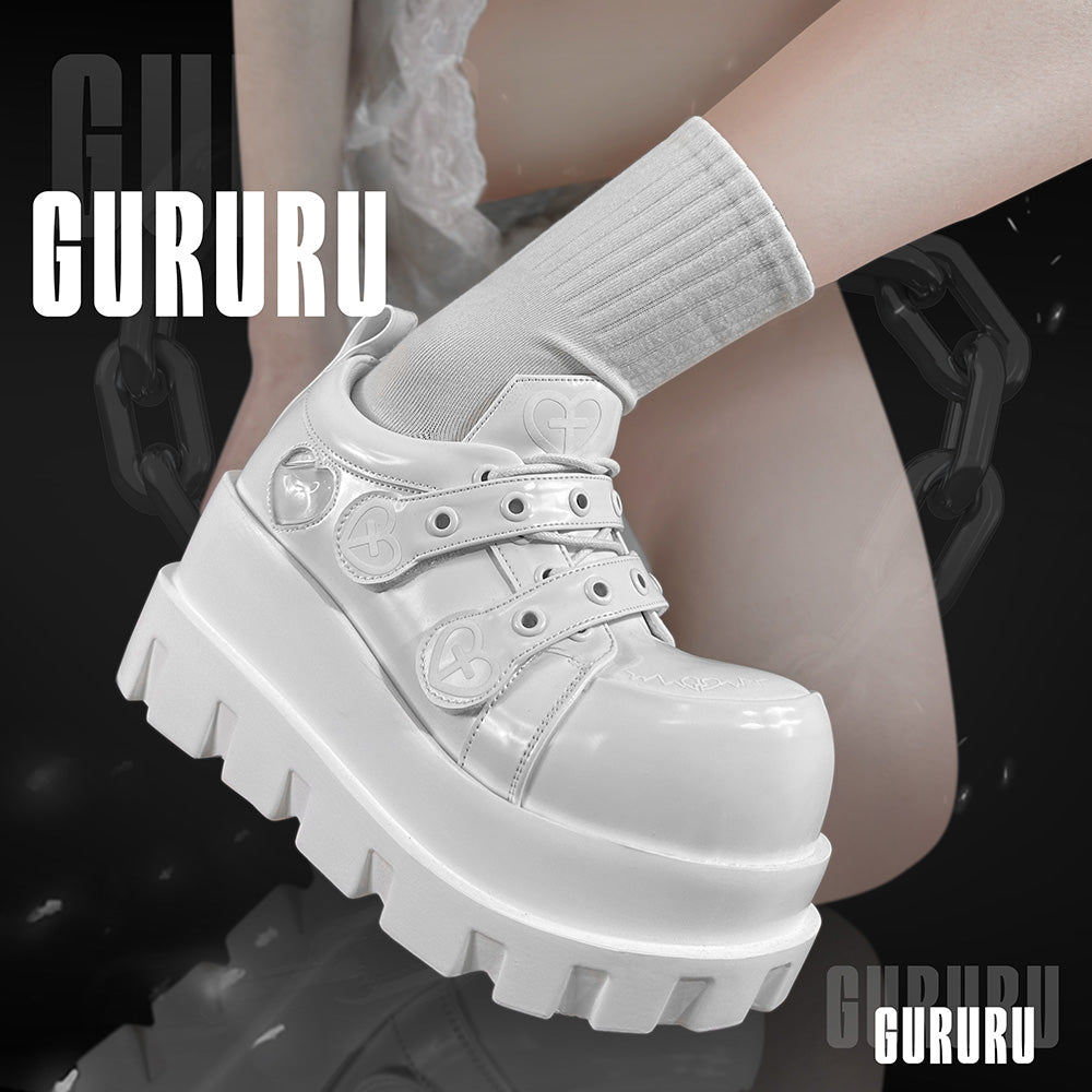 Punk Heart Cross Platform Shoes