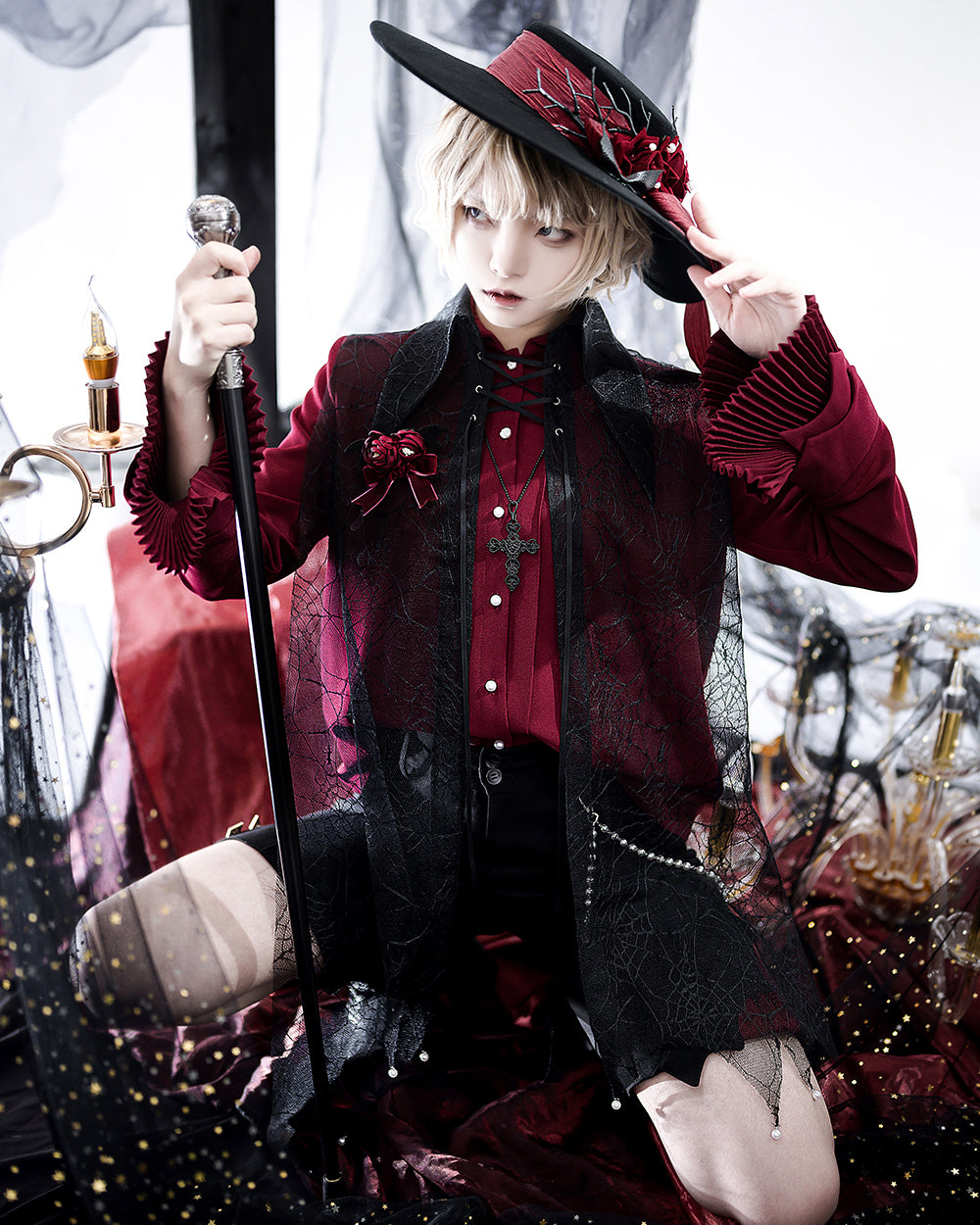 Prince red long-sleeve shirt