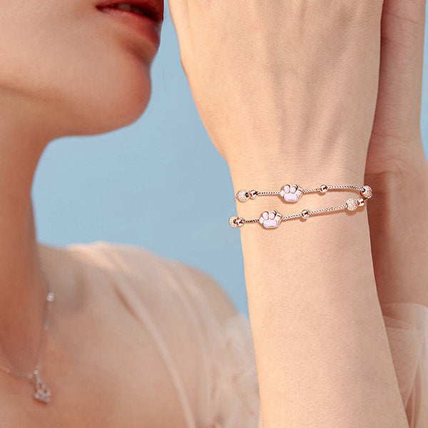 Pretty Cat Claw Silver Bracelet