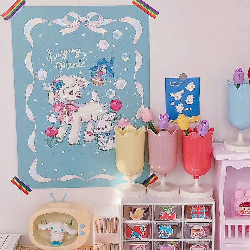 Pretty Tulip Pen Holder