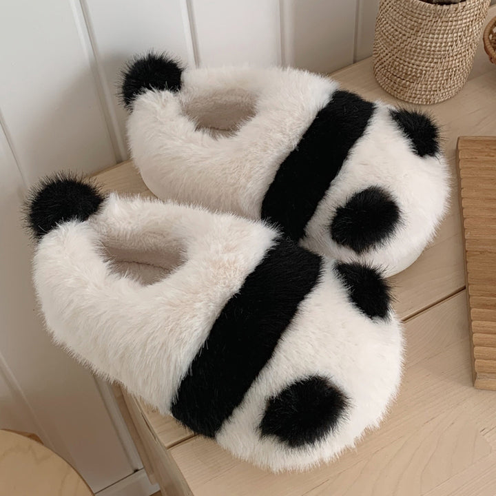 Lovely Panda Plush Slippers