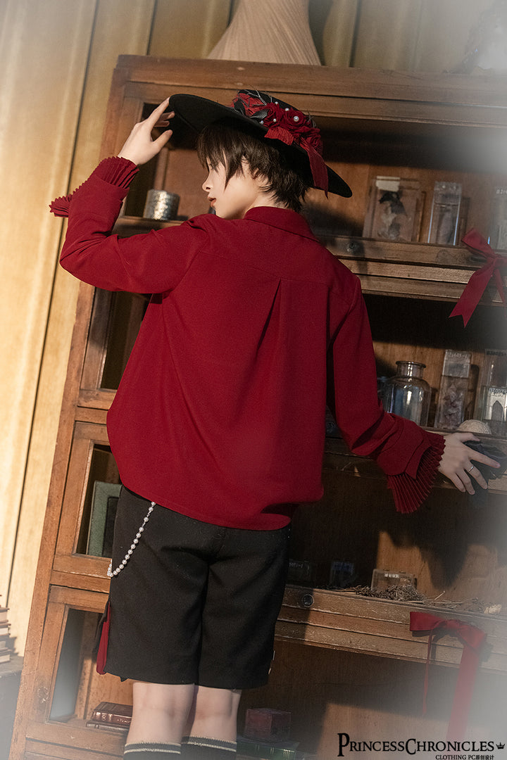 Prince red long-sleeve shirt