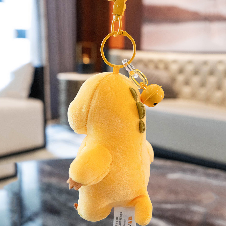 Yellow Baby Dinosaur Hanging Keychain