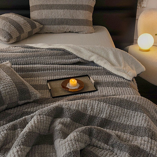 Thickened Striped Blanket