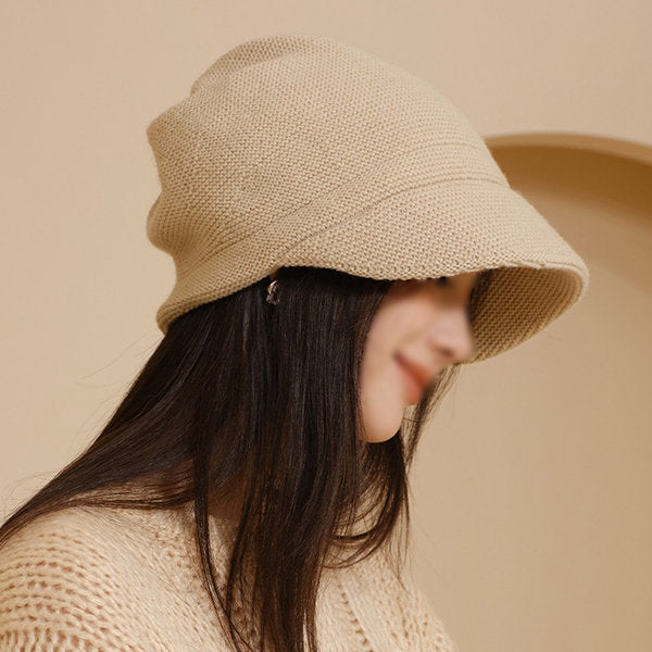 Solid-Color Knit Hat