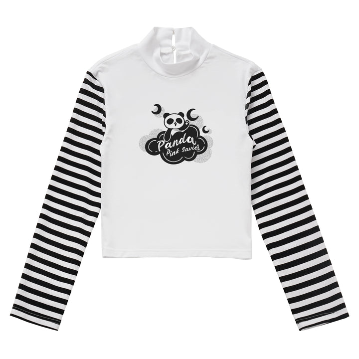 Panda Pattern Coat Skirt Top Socks