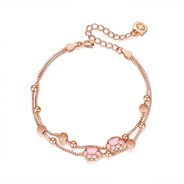 Pretty Cat Claw Silver Bracelet