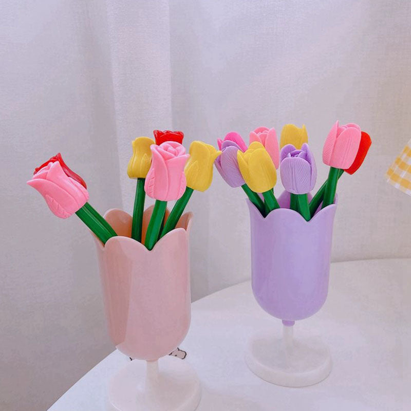 Pretty Tulip Pen Holder