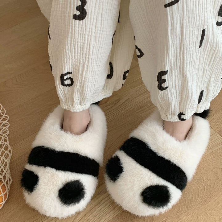 Lovely Panda Plush Slippers