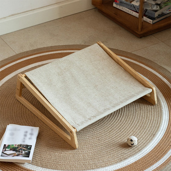 Portable Teakwood Cat Chair