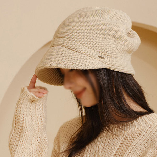Solid-Color Knit Hat