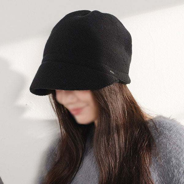 Solid-Color Knit Hat