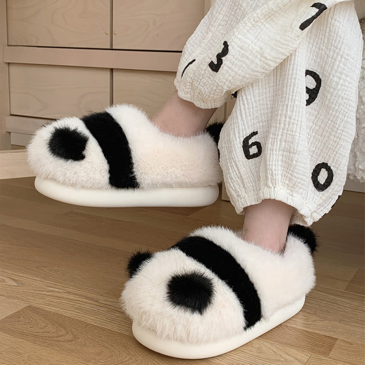 Lovely Panda Plush Slippers