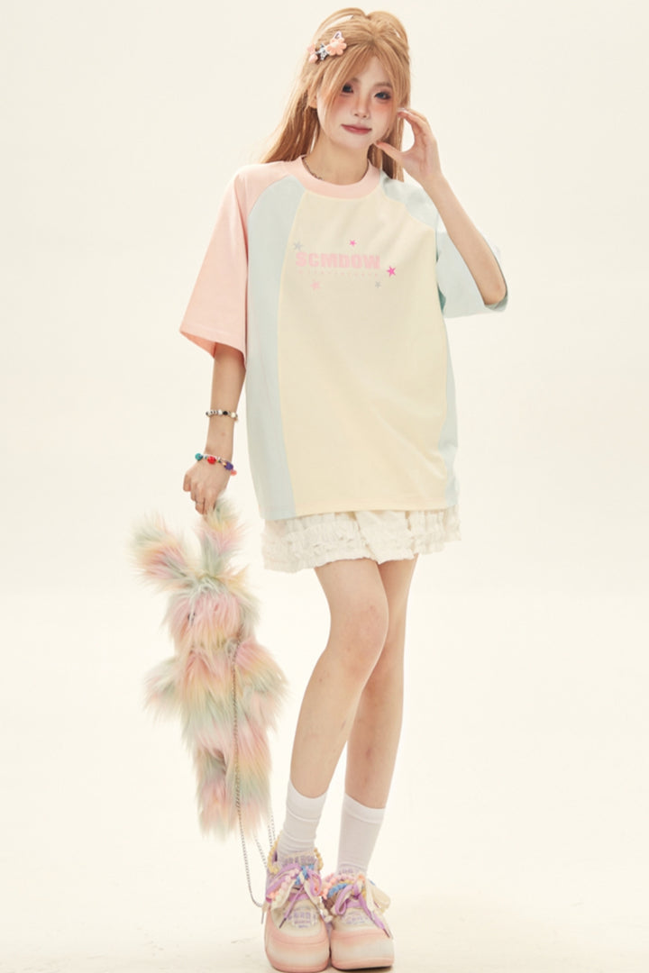 Dopamine Color-Block T-Shirt