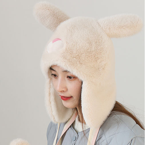 Lovely Bunny Ear Plush Hat