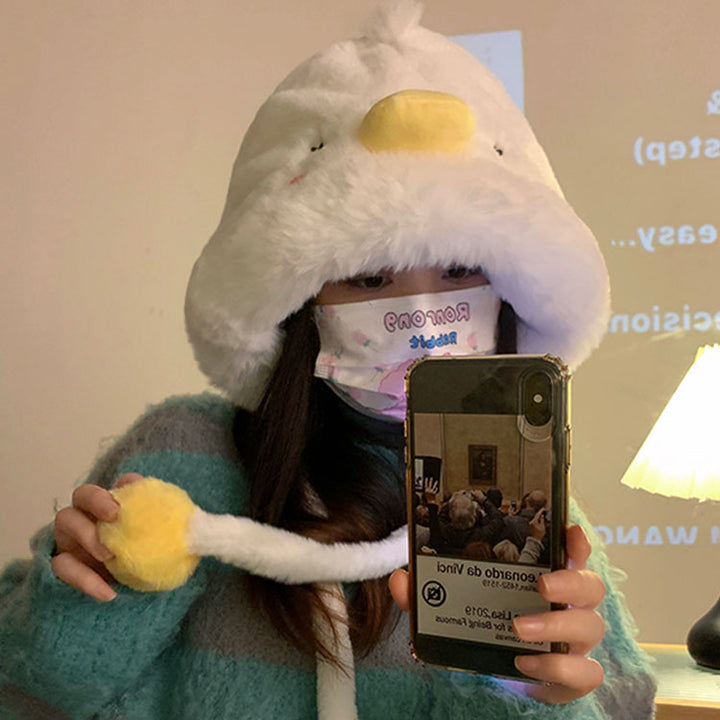 Lovely Cartoon Duck Plush Hat