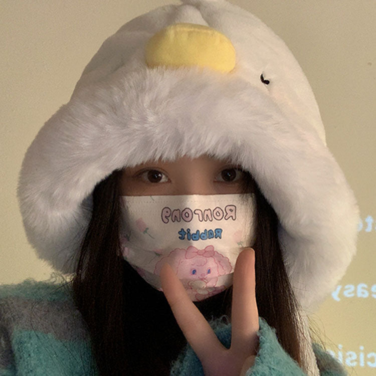 Lovely Cartoon Duck Plush Hat