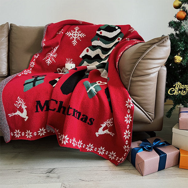 Festive Christmas Atmosphere Blanket