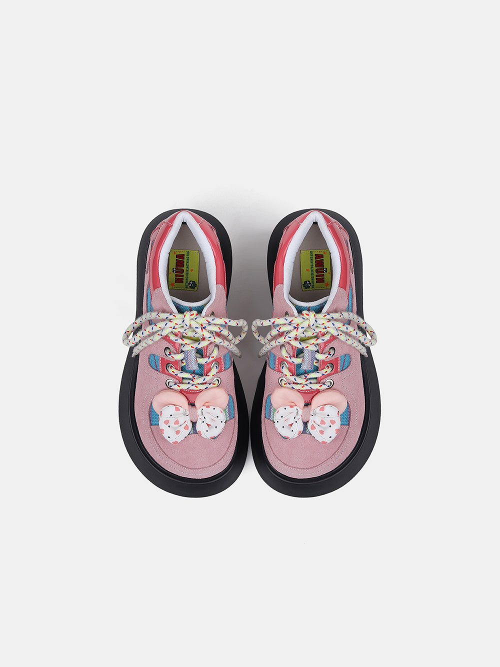 Pink Y2K Casual Flats with Round Toes