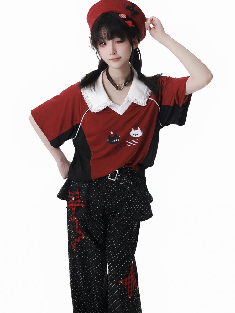 Punk Streetwear T-shirt / Skirt / Pants / Leg Warmers