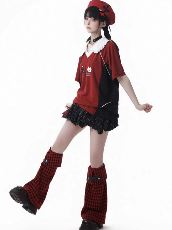 Punk Streetwear T-shirt / Skirt / Pants / Leg Warmers