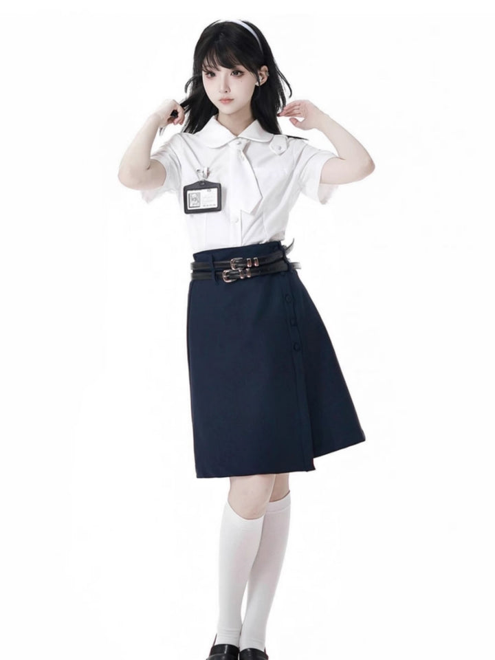 Preppy Schoolgirl Shirt / Skirt / Shorts