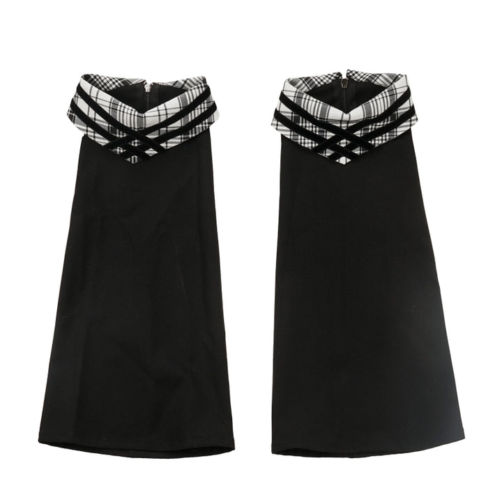 Plaid School Uniform Bow Coat / Hoodie / Shirt / Skirt / Leg Warmers