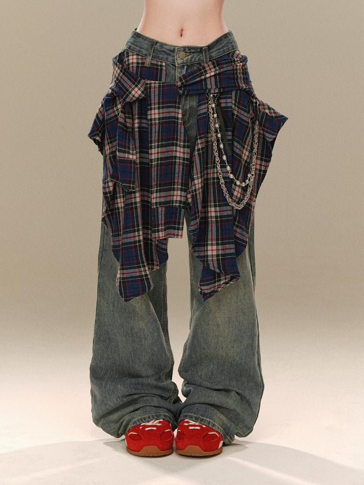 Black Loose Wide-Leg Pants for Fall Winter
